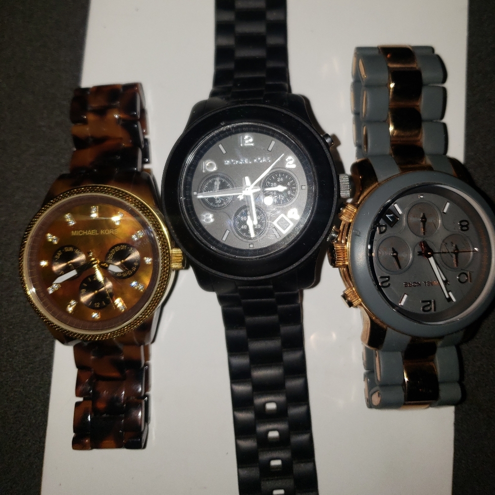Michael Kors watches get all three for $125 - Picture 1 of 4